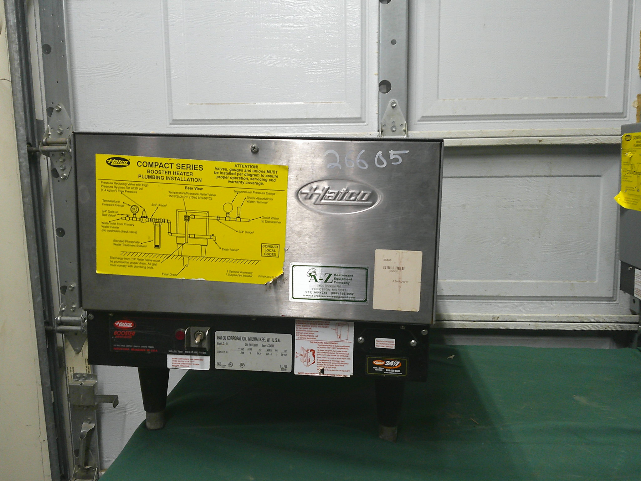 HATCO 24 KW BOOSTER HEATER