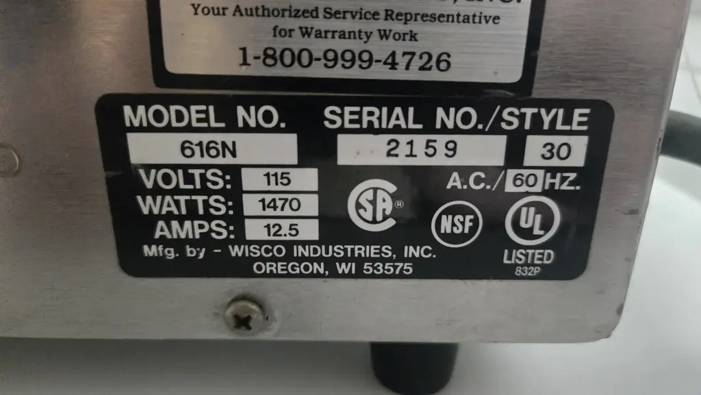 WISCO SS CT CONV OVEN