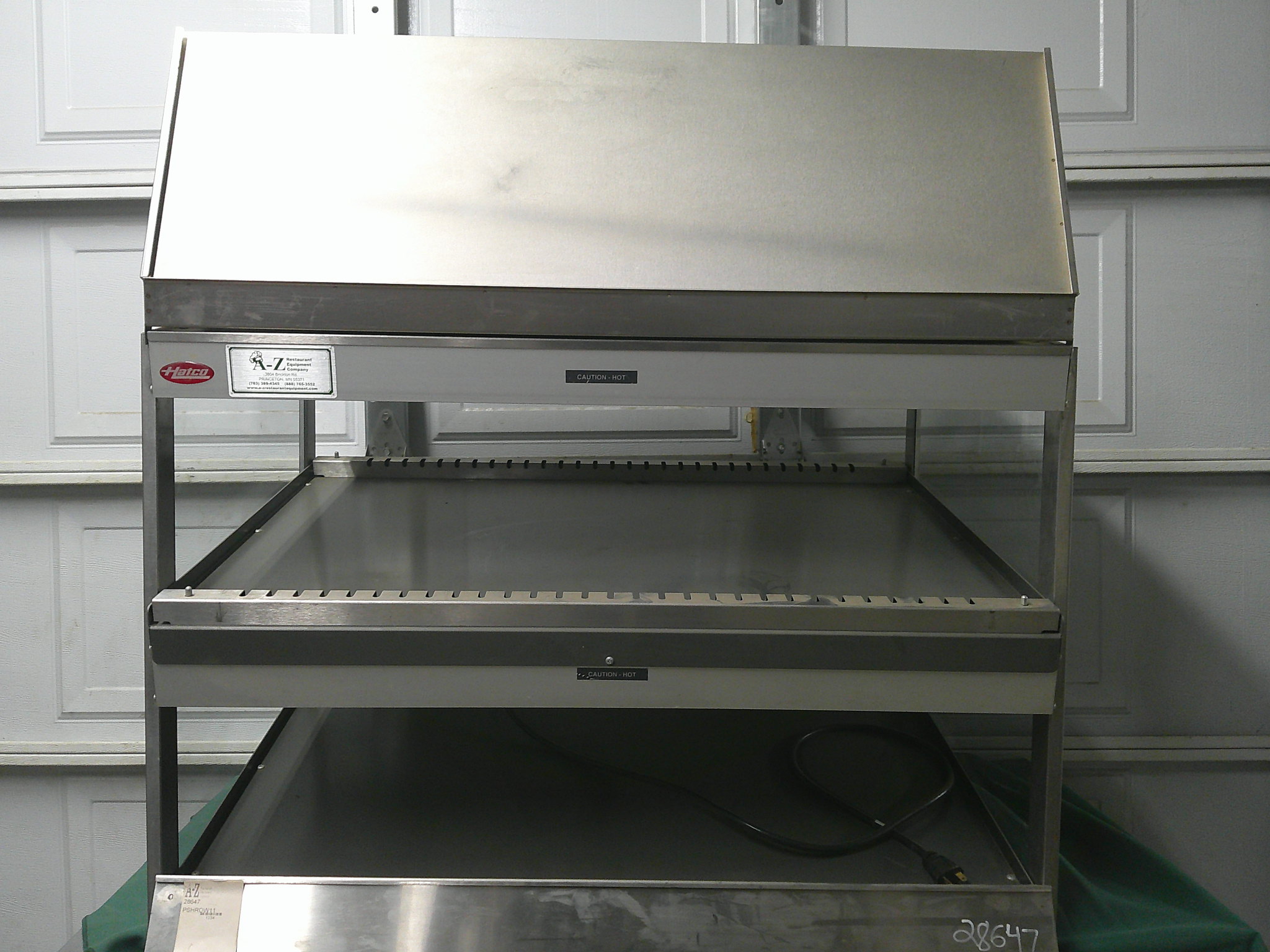 HATCO HEATED 2-TIER PASS THRU COUNTERTOP MERCHANDISER - NSF