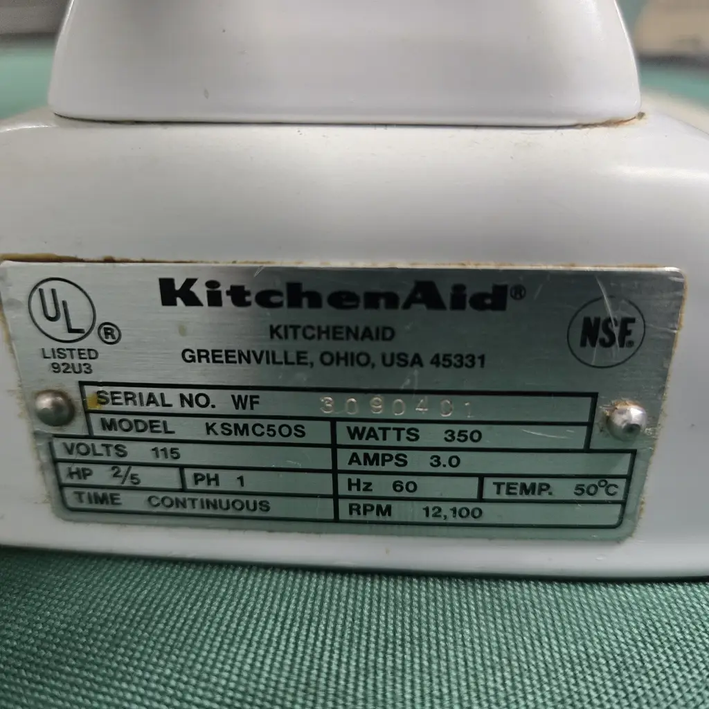 KITCHEN AID 5 QT MIXER