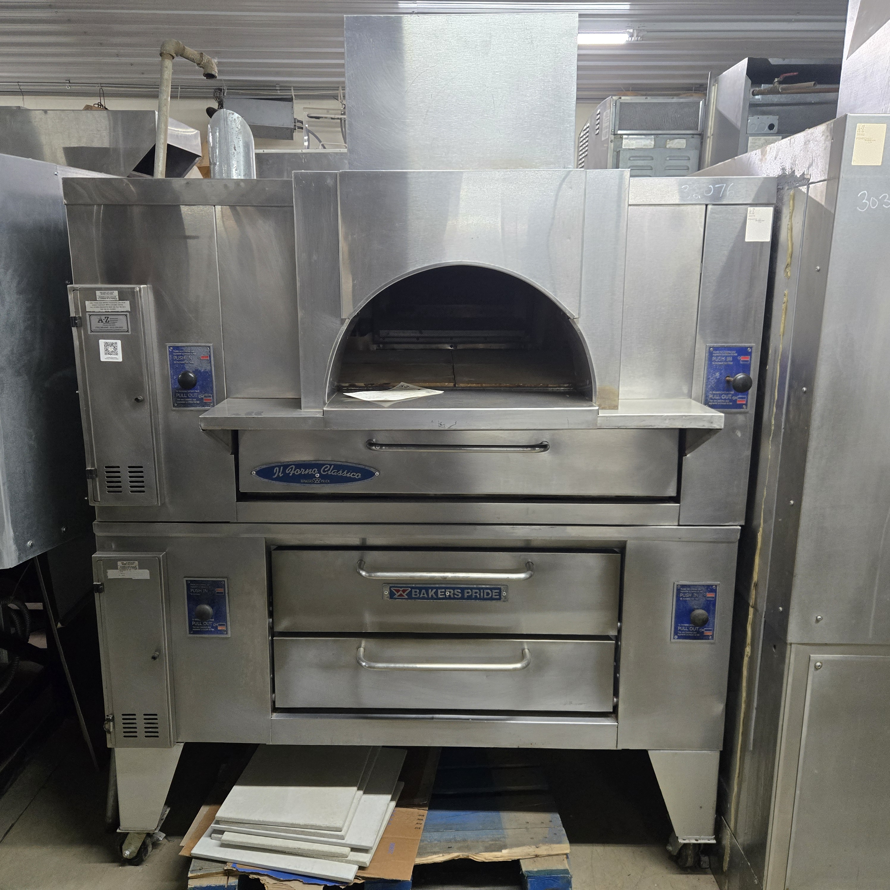 BAKERS PRIDE DOUBLE STACK PIZZA OVEN NSF