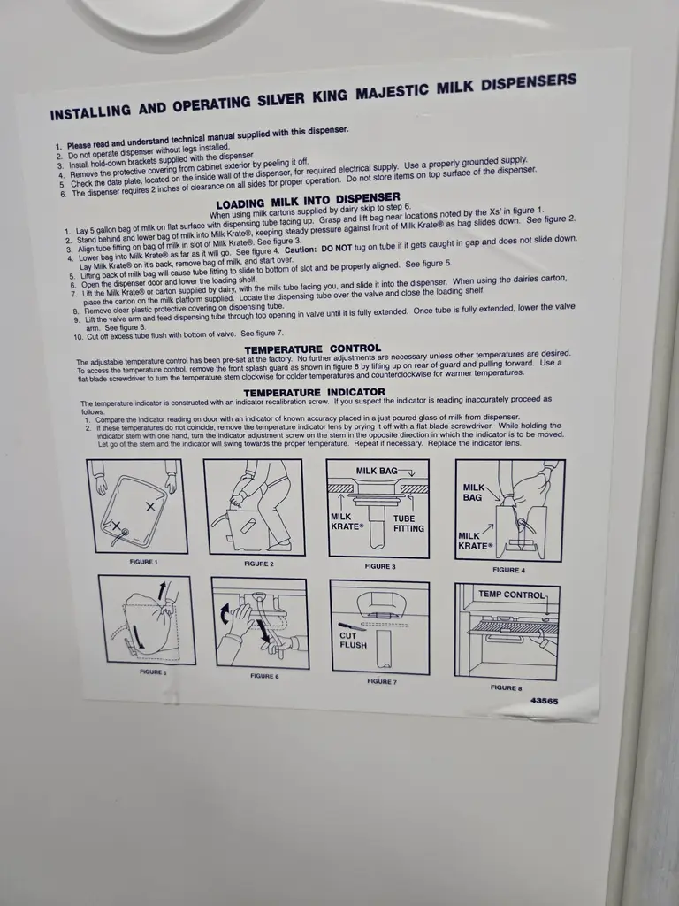 SILVER KING MILK DISPENSER