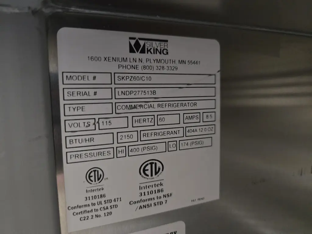 SILVER KING PREP TABLE