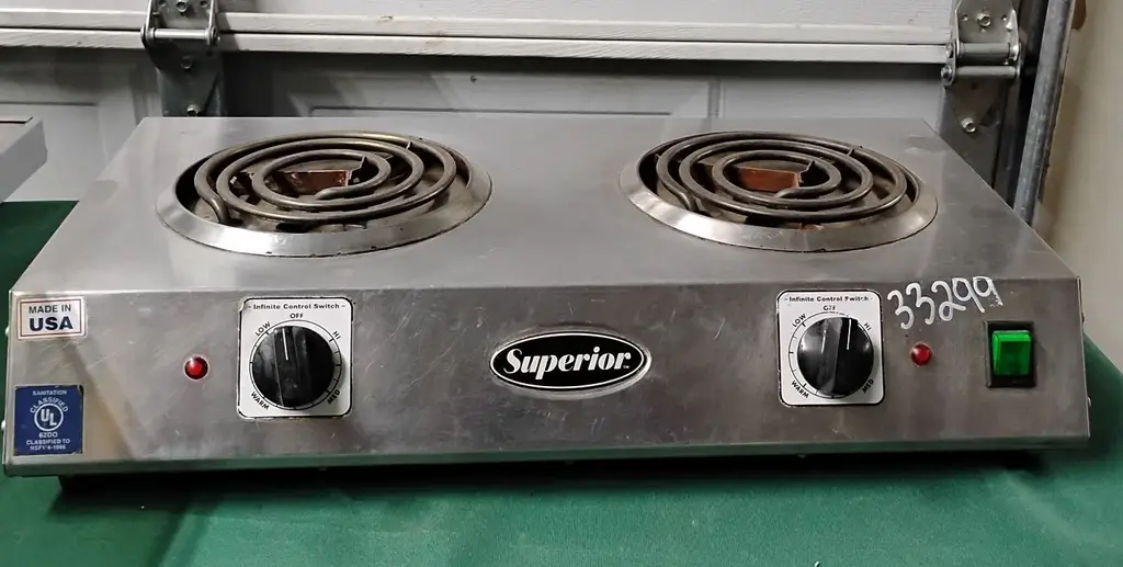 SUPERIOR 2 BURNER ELECT HOT PLATE