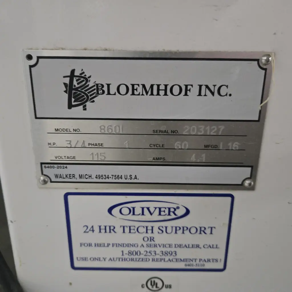 BLOEMHOF DOUGH SHEETER/MOULDER