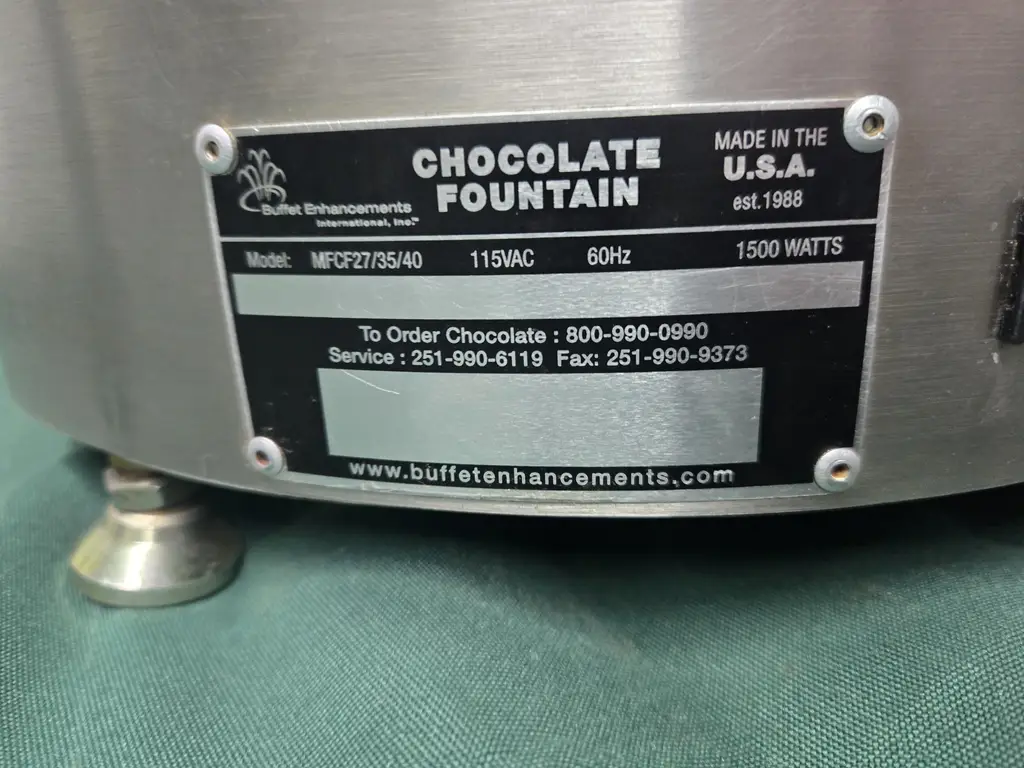 BE CHOCOLATE FOUNTAIN