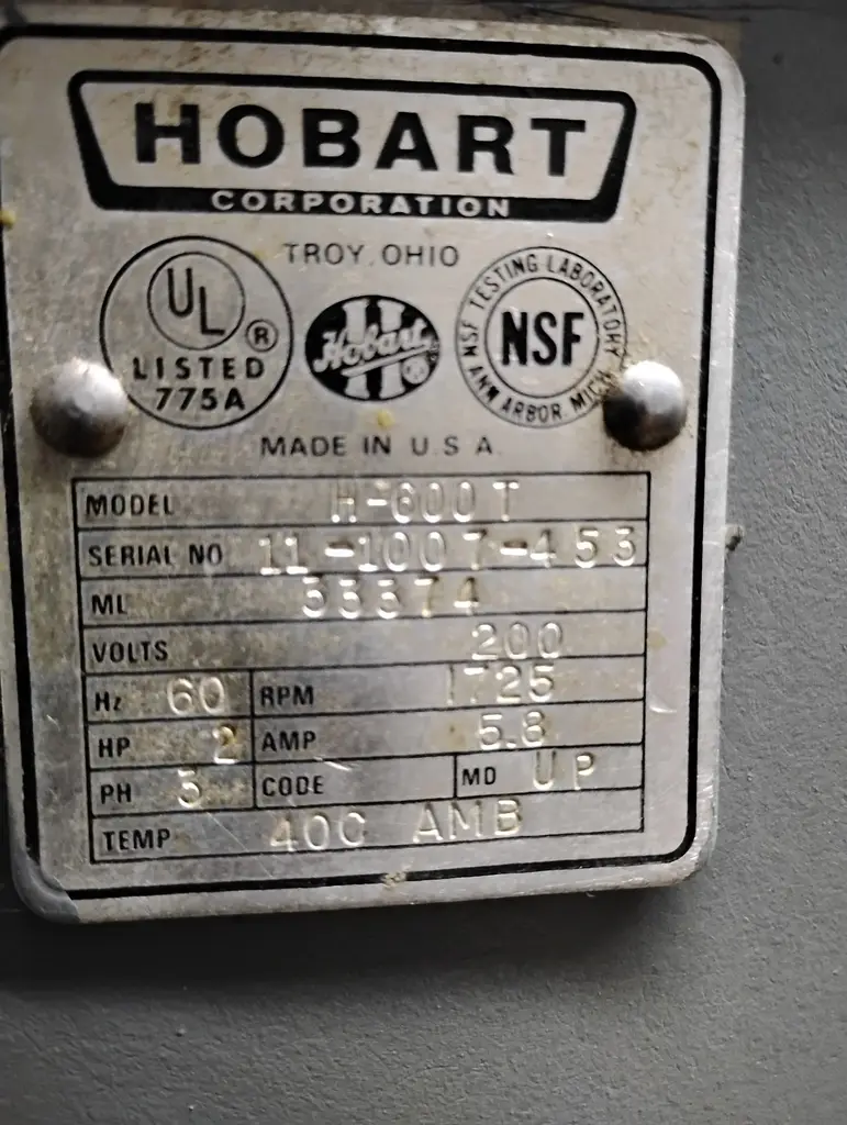 HOBART 60 QT STAND MIXER