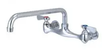 8 INCH ON CENTER WALL MOUNT FAUCET WITH 16 INCH SWING SPOUT