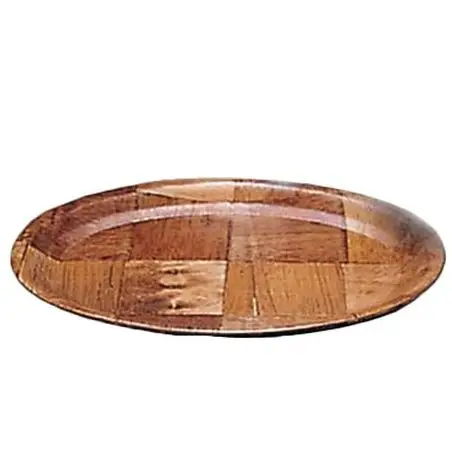WOVEN WOOD PLATER - 10-5/8 X 8-1/4 INCH