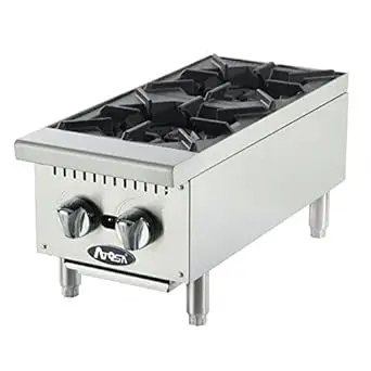 ATOSA 2 BURNER COUNTERTOP HOT PLATE - NATURAL GAS
