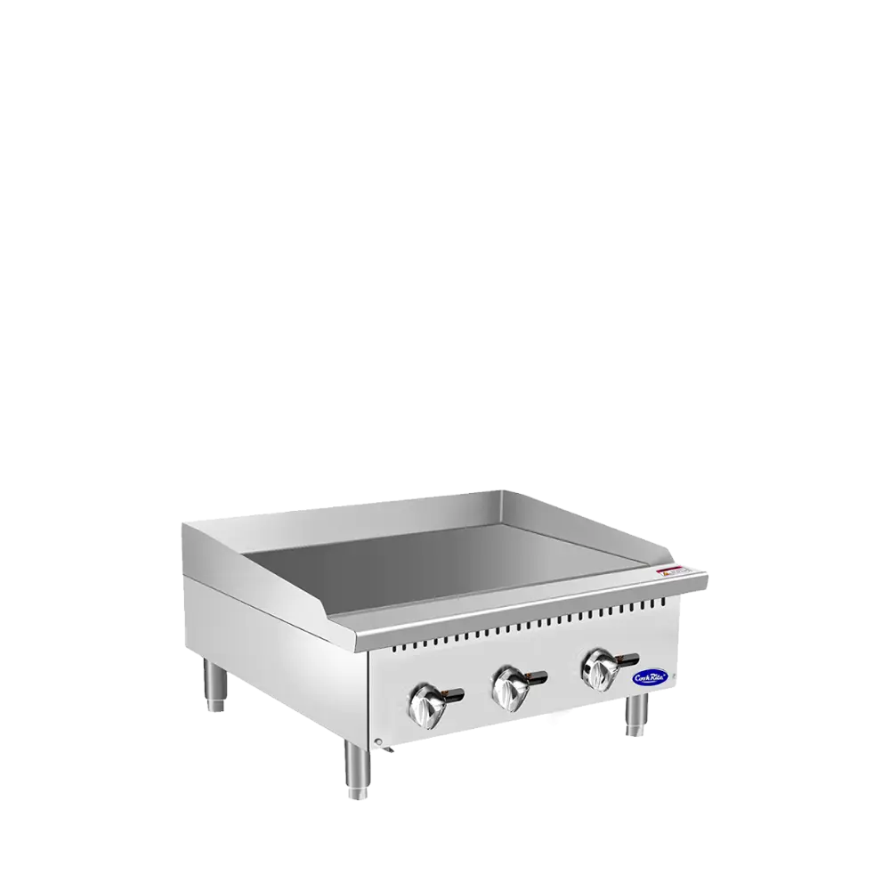ATOSA 36 INCH MANUAL CONTROL GRIDDLE WITH 3 BURNERS - 90000 BTU