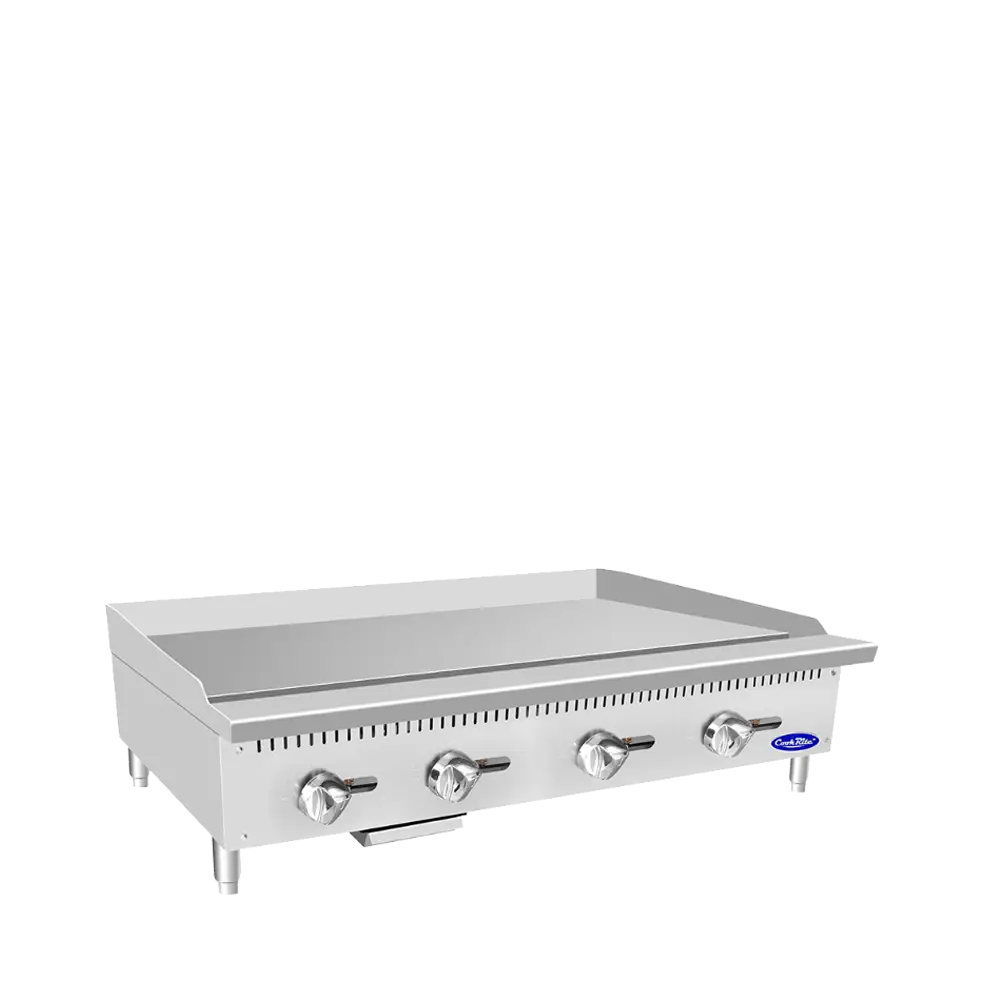 ATOSA 48 INCH MANUAL CONTROL GRIDDLE WITH 4 BURNERS - 120000 BTU