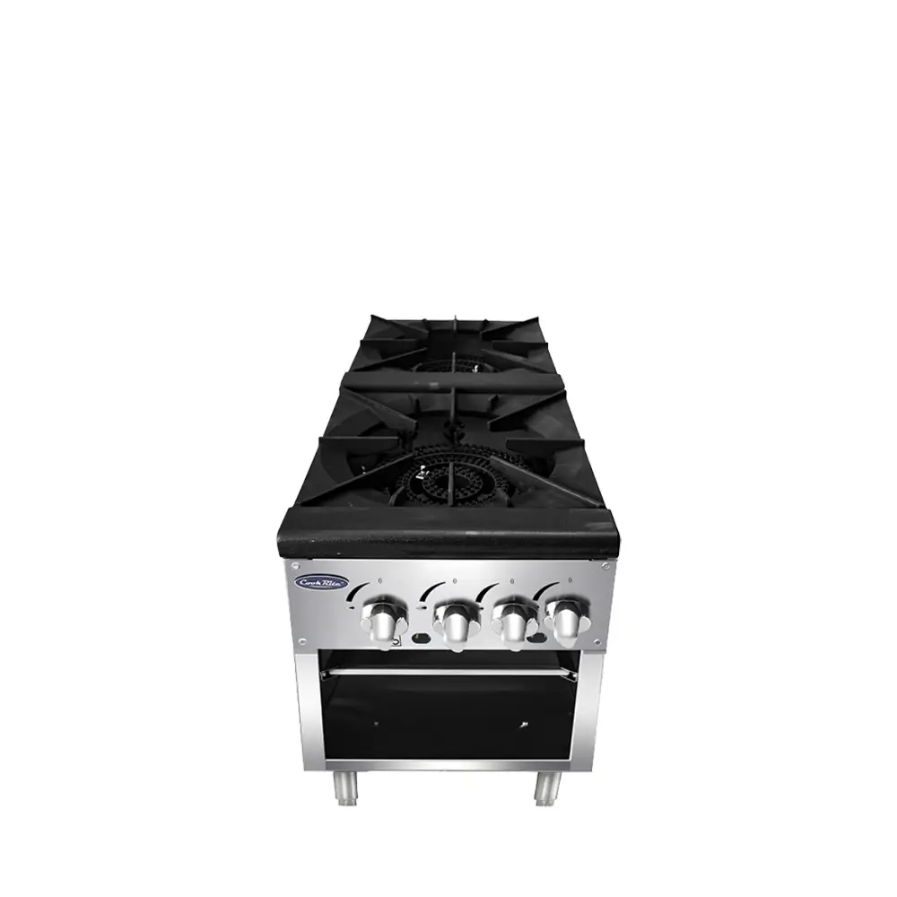 ATOSA DOUBLE STOCK POT RANGE WITH 4 BURNERS - 160000 BTU - ETL APPROVED