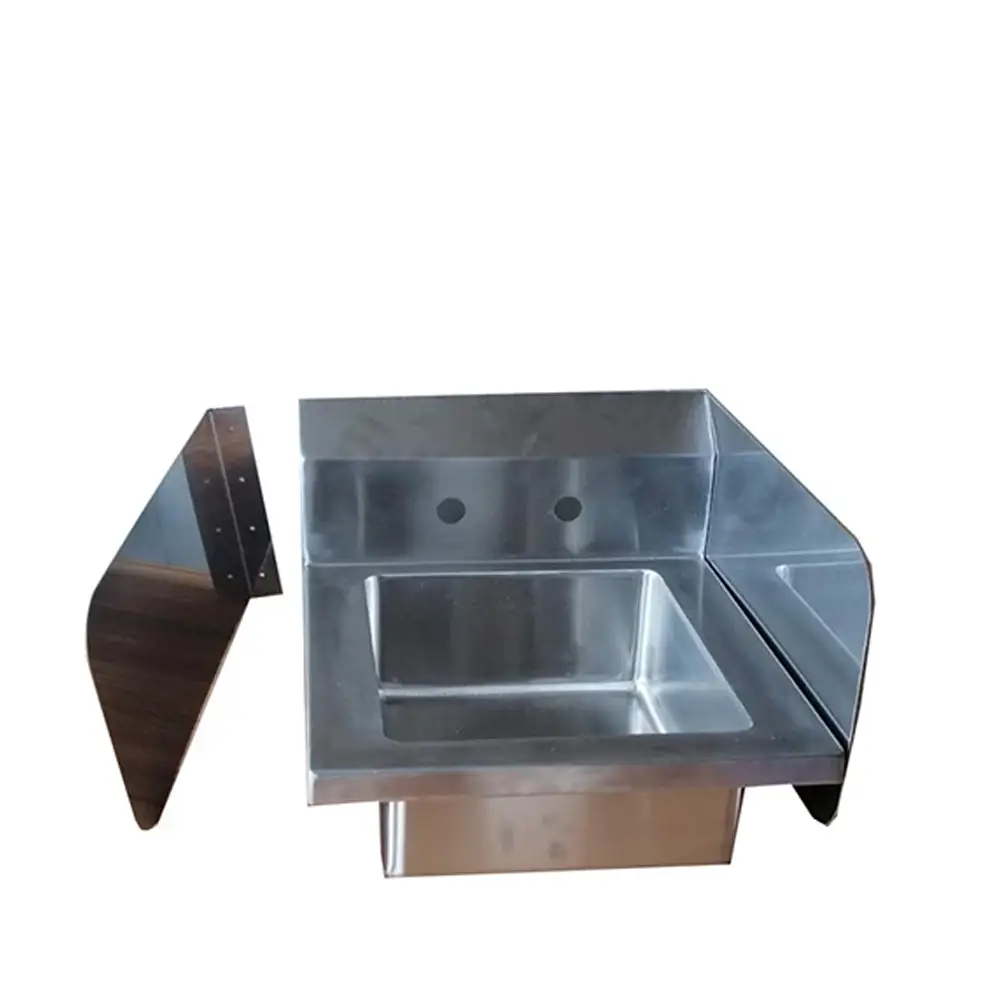 18 GAUGE STAINLESS STEEL SIDE SPLASHES FOR 18 INCH WALL MOUNT SINK - ETL APPROVED