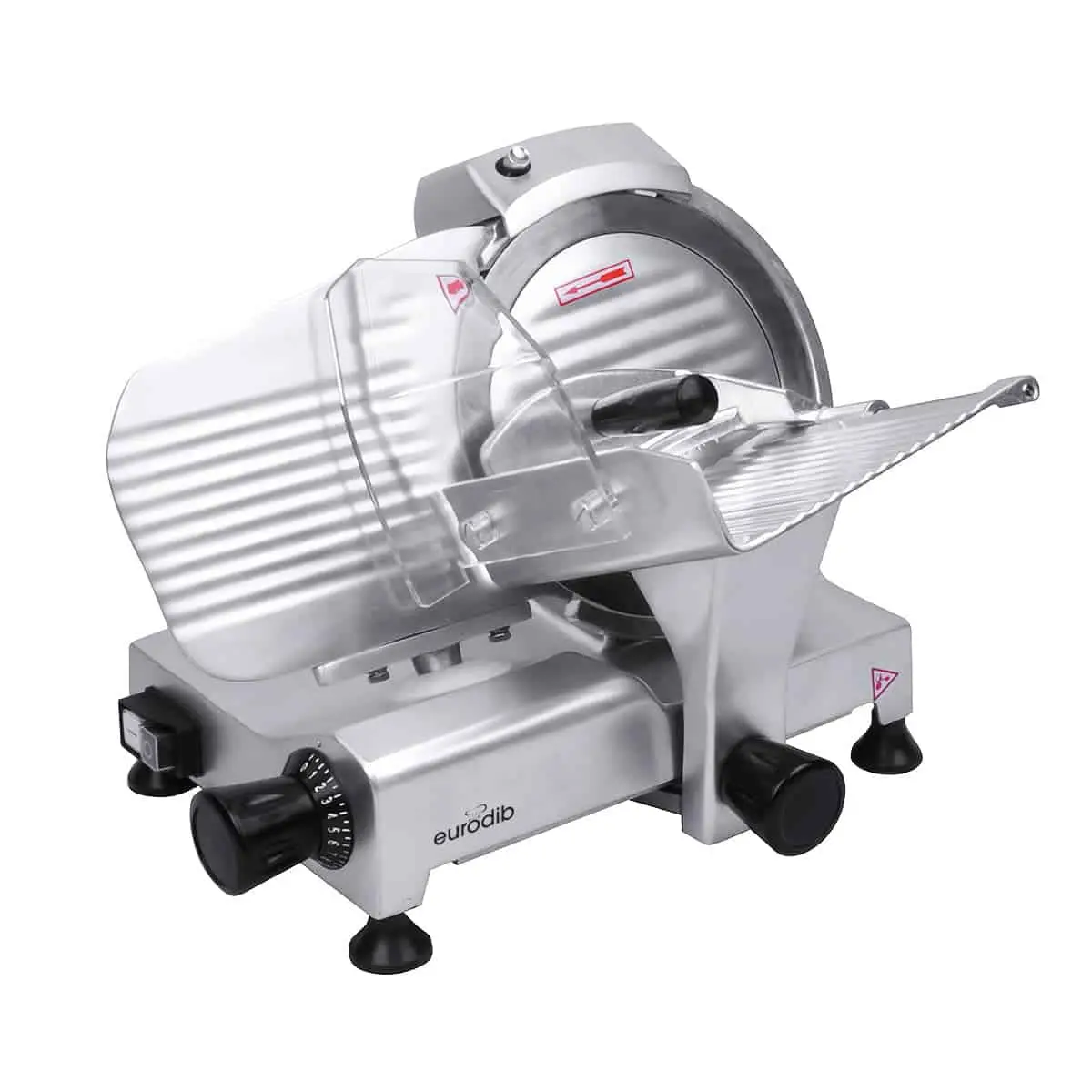 EURODIB 9 INCH MANUAL MEAT SLICER WITH ADJUSTABLE THICKNESS - ETL APPROVED