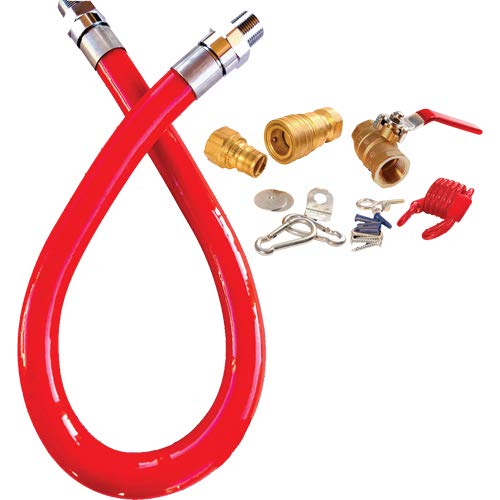 NEW QUICK DISCONNECT GAS HOSE KIT - 3/4 INCH