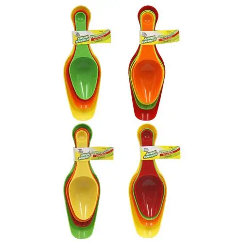 4 PIECE PLASTIC MEASURING SPOONS
