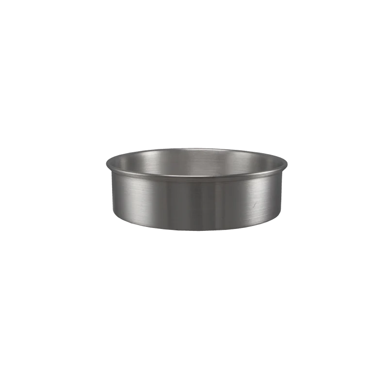 6 INCH ROUND ALUMINUM LAYER CAKE PAN - 2 INCHES DEEP