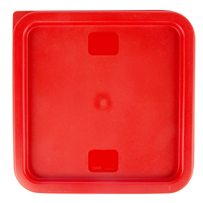RED SQUARE COVER FOR 6 AND 8 QT STORAGE CONTAINERS