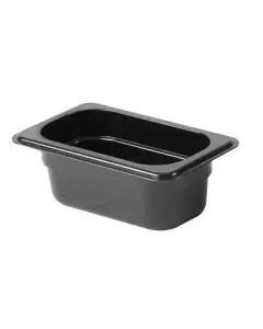 BLACK NINTH SIZE 2-1/2 INCH DEEP ANTI-JAM POLYCARBONATE FOOD PAN