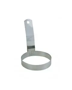 4 INCH ROUND STAINLESS STEEL EGG RING WITH HANDLE