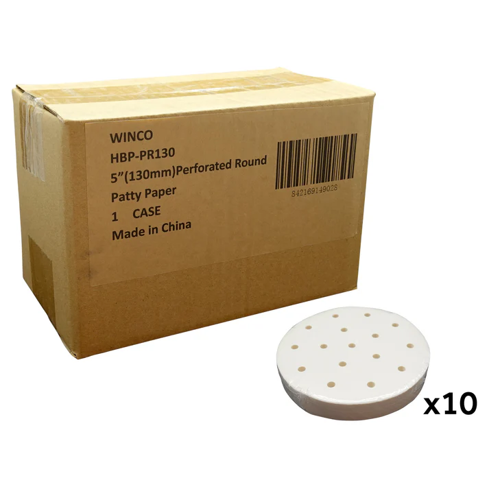 5 INCH PERFORATED ROUND PATTY PAPER - PACK OF 500