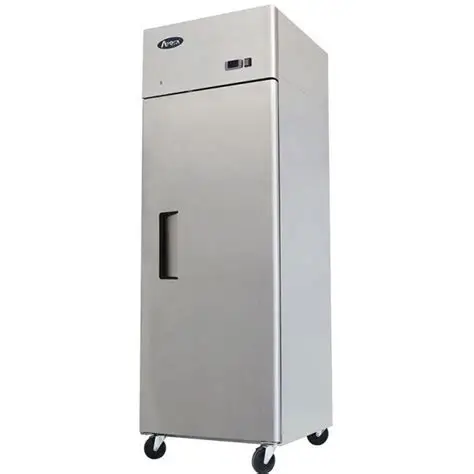 ATOSA 1 DOOR COOLER ON CASTERS WITH 21.4 CUBIC FOOT CAPACITY AND TOP MOUNT COMPRESSOR - ETL APPROVED