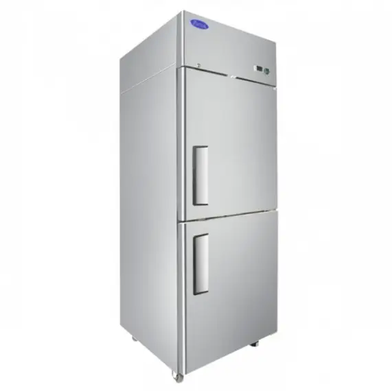 ATOSA 1 SPLIT DOOR FREEZER ON CASTERS WITH 21.4 CUBIC FOOT CAPACITY AND TOP MOUNT COMPRESSOR - ETL APPROVED