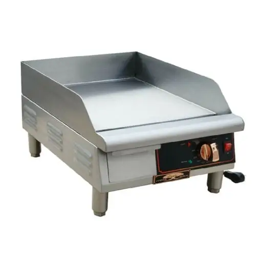 COPPER BEACH 16 INCH COUNTERTOP GRIDDLE WITH THERMOSTATIC CONTROLS - ELECTRIC - ETL APPROVED