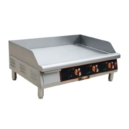 COPPER BEACH 30 INCH COUNTERTOP GRIDDLE WITH THERMOSTATIC CONTROLS - ELECTRIC - ETL APPROVED