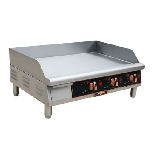 COPPER BEACH 36 INCH COUNTERTOP GRIDDLE WITH THERMOSTATIC CONTROLS - ELECTRIC - ETL APPROVED