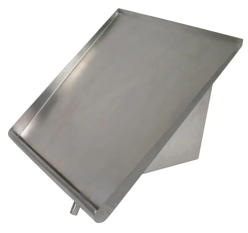STAINLESS STEEL 42 INCH WALL MOUNT SLANTED RACK DRYING SHELF - NSF APPROVED