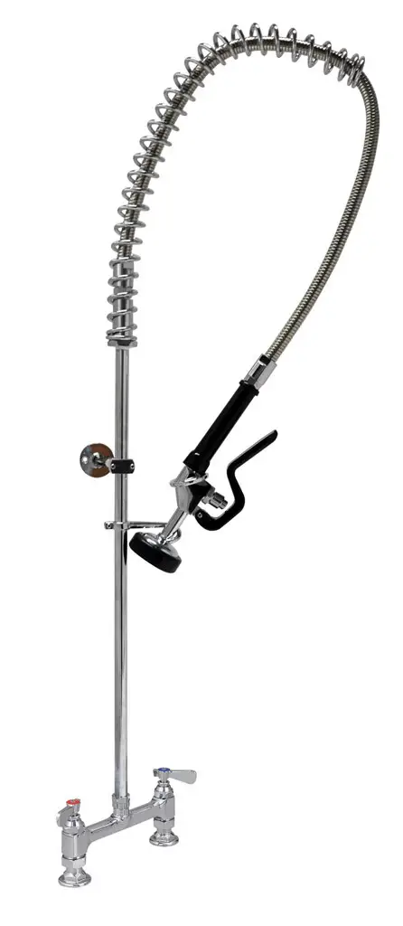 8 INCH ON CENTER HEAVY DUTY DECK MOUNT PRE-RINSE UNIT - LEAD FREE - NSF61