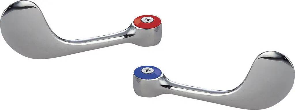WRIST BLADE FAUCET HANDLE SET - HOT AND COLD - FOR BK RESOURCES FAUCETS