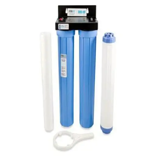 300 SERIES 20 INCH HIGH FLOW WATER FILTER SYSTEM 3.8 GPM TWIN UNIT