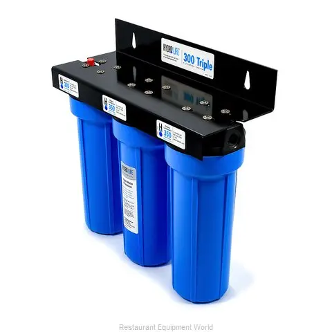 NEW HYDRO LIFE 300 TRIPLE WATER FILTER SYSTEM 2.5GPM UP TO A 600 #  TO 1300 # ICE MACHINE