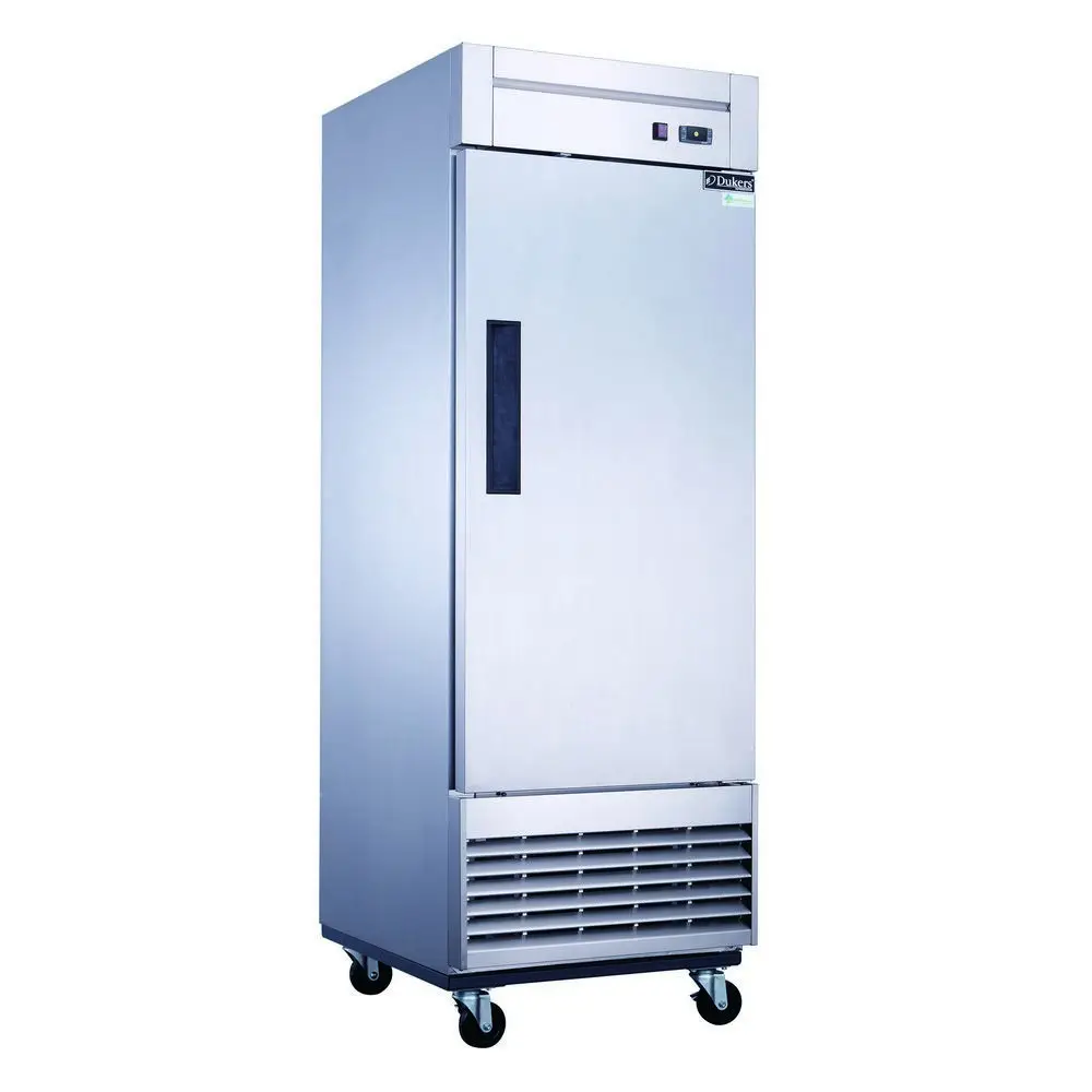 DUKERS 1 DOOR COOLER ON CASTERS WITH 17.79 CUBIC FOOT CAPACITY AND BOTTOM MOUNT COMPRESSOR - ETL APPROVED