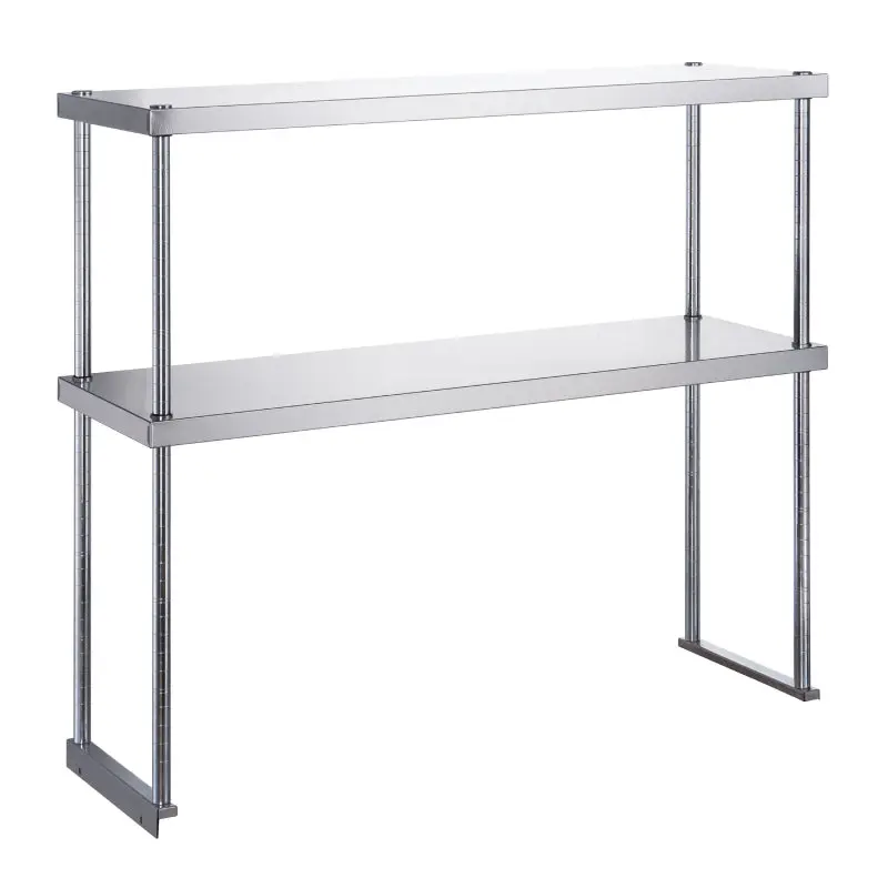 DUKERS STAINLESS STEEL 72 X 18 INCH DOUBLE OVERSHELF - COMPATIBLE WITH DUC72 AND DSP72