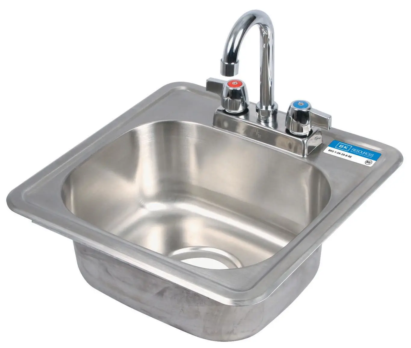 ONE COMPARTMENT SS HANDSINK DROP IN WITH FAUCET