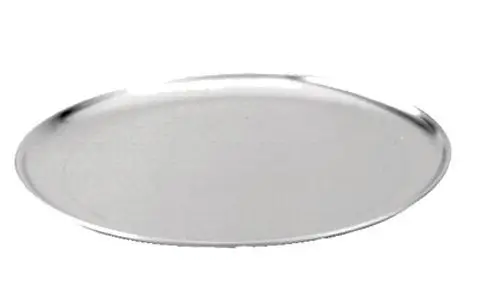 PIZZA PLATE 6IN D COUPE BEADED EDGE 18 GAUGE HARD ALUMINUM