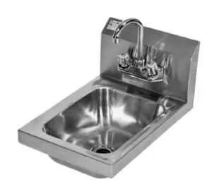 13 X 11 SPACE SAVER HANDSINK WITH FAUCET AND DRAIN WALL MOUNT - BOWL SIZE 9 X 9 X 4.5