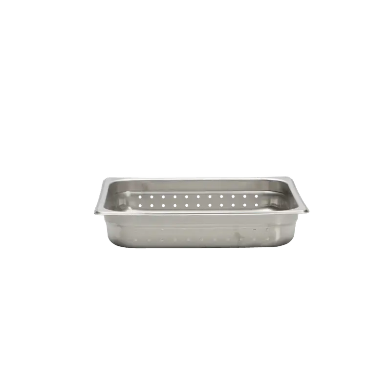 HALF SIZE 2-12 INCH DEEP PERFORATED STAINLESS STEEL STEAM TABLE PAN - 18/8 STAINLESS STEEL