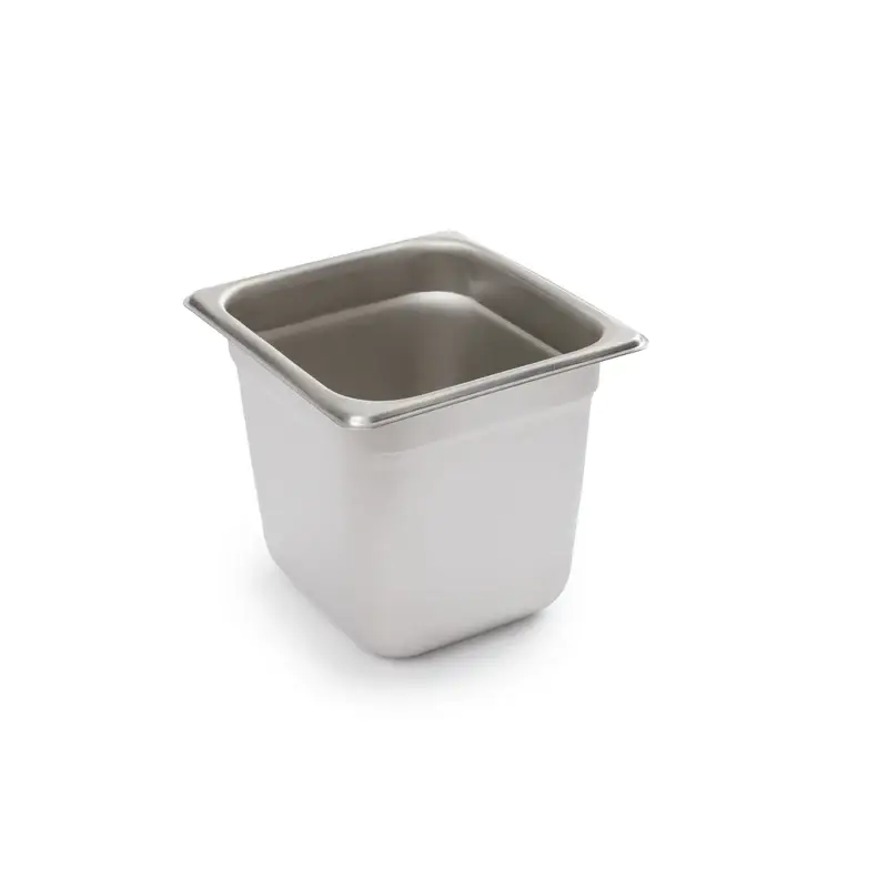 SIXTH SIZE 6 INCH DEEP ANTI-JAM STAINLESS STEEL STEAM TABLE PAN - 18/8 STAINLESS STEEL