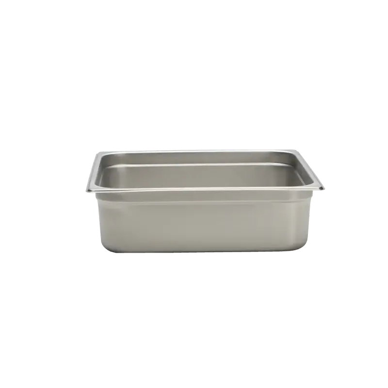 TWO THIRD SIZE 4 INCH DEEP ANTI-JAM STAINLESS STEEL STEAM TABLE PAN - 18/8 STAINLESS STEEL