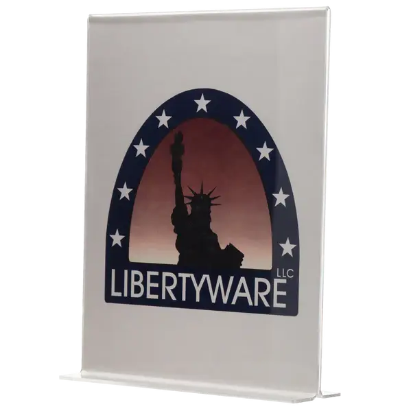 OPEN BASE ACRYLIC CARD HOLDER - 8-1/2 X 11 INCH