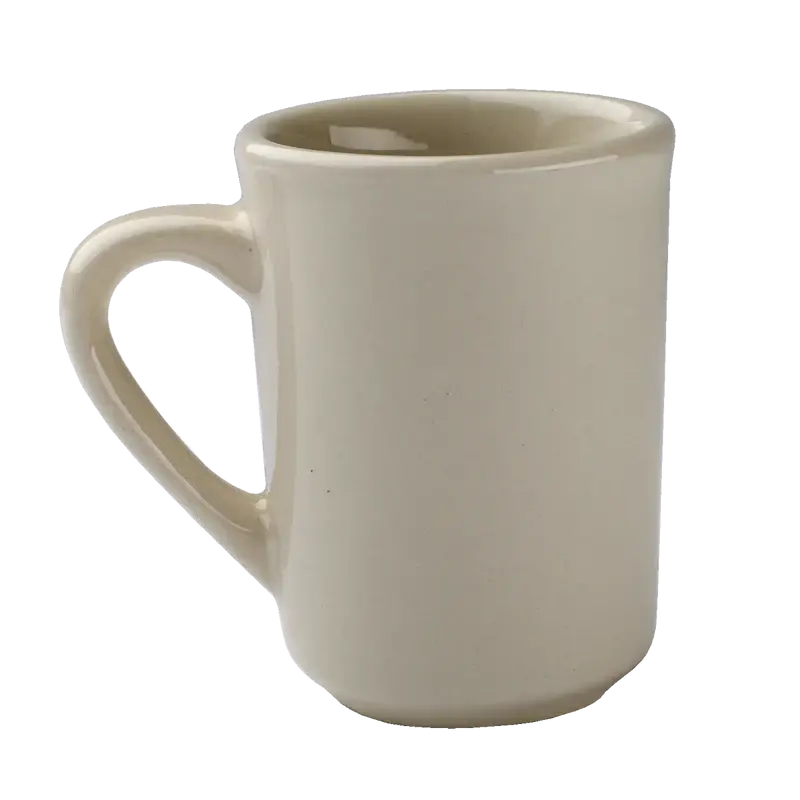 AMERICAN WHITE CERAMIC 8-1/2 OZ MUG