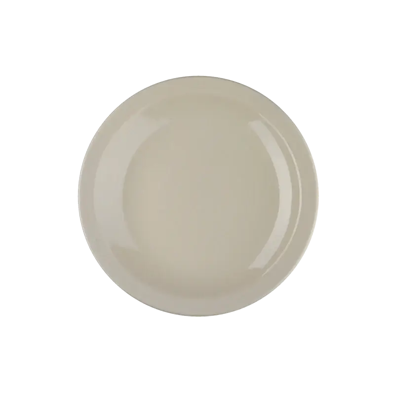AMERICAN WHITE CERAMIC 5-1/2 INCH ROUND NARROW RIM PLATE