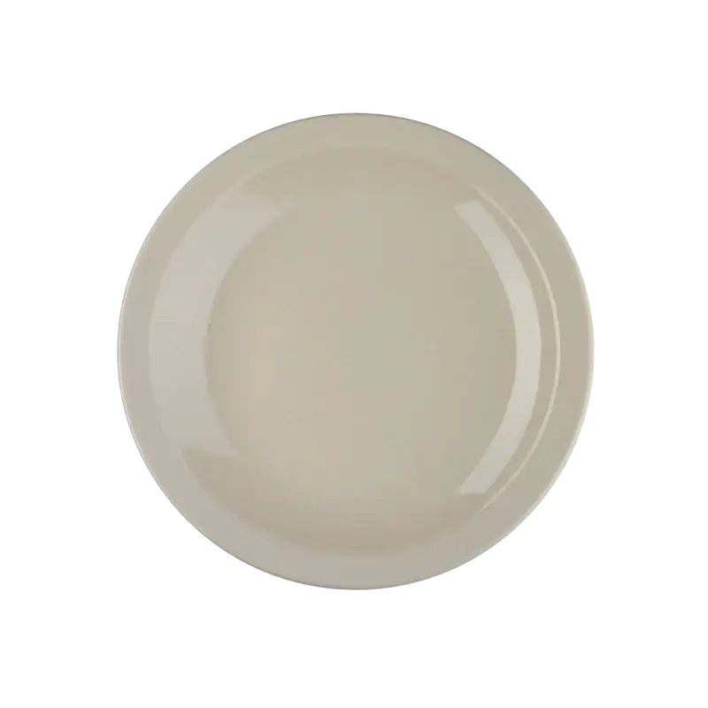 AMERICAN WHITE CERAMIC 5-5/16 INCH ROUND NARROW RIM PLATE
