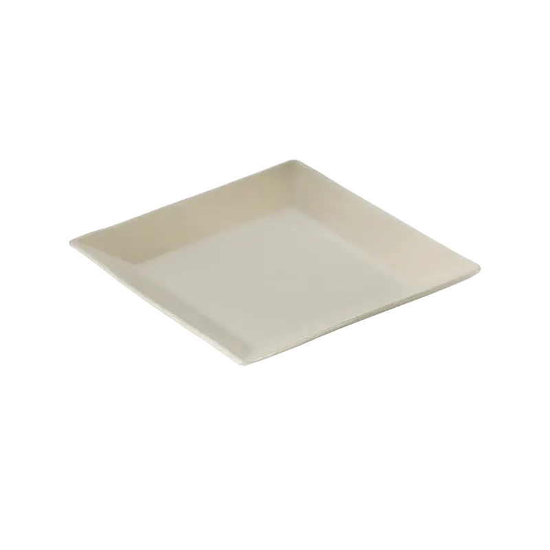 AMERICAN WHITE CERAMIC 8-1/2 INCH SQUARE PLATE