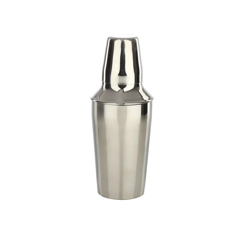 3 PIECE 16 OZ STAINLESS STEEL COCKTAIL SHAKER WITH STRAINER AND LID
